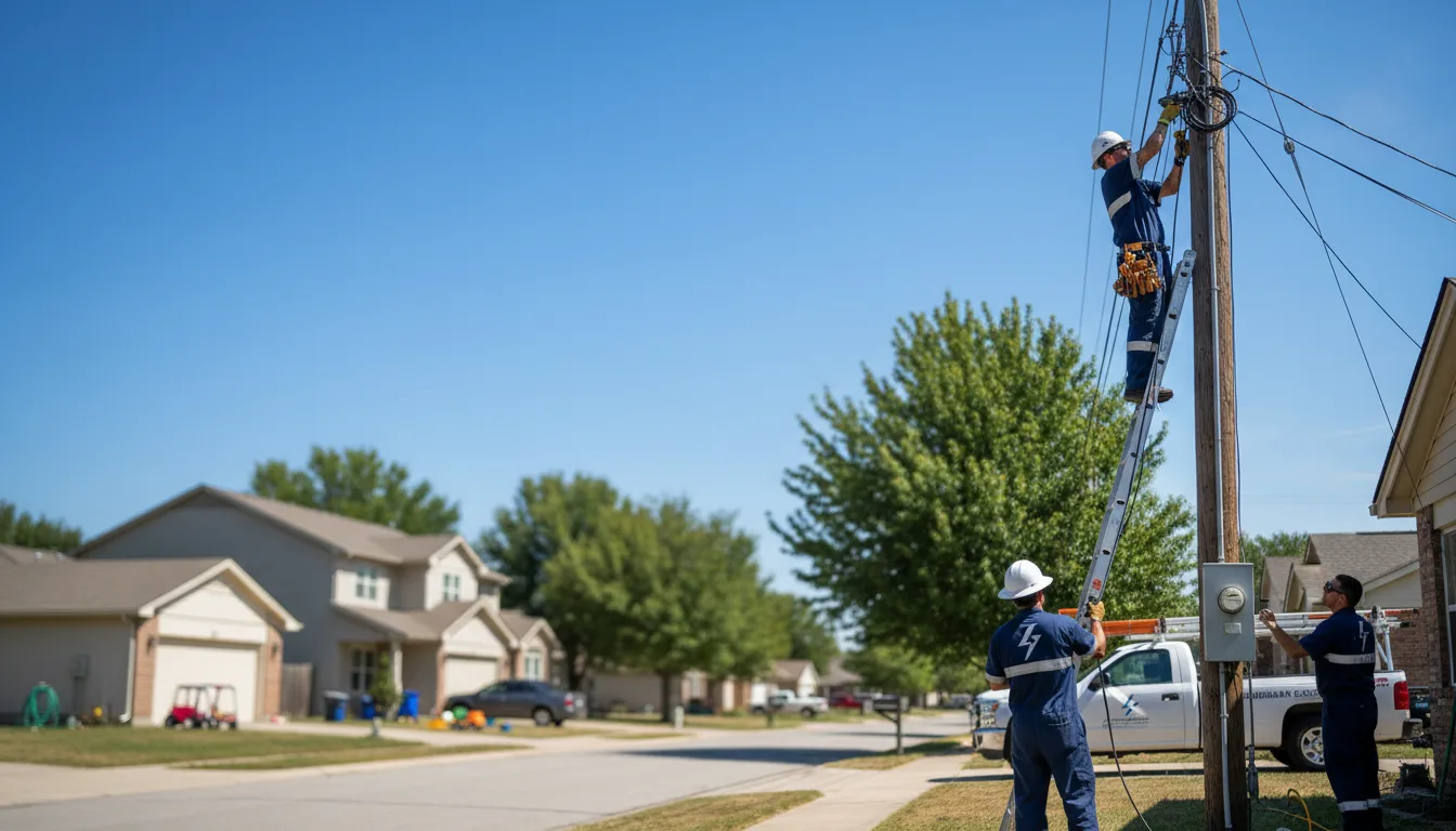 Residential electrician providing installation services in Downing, MO
